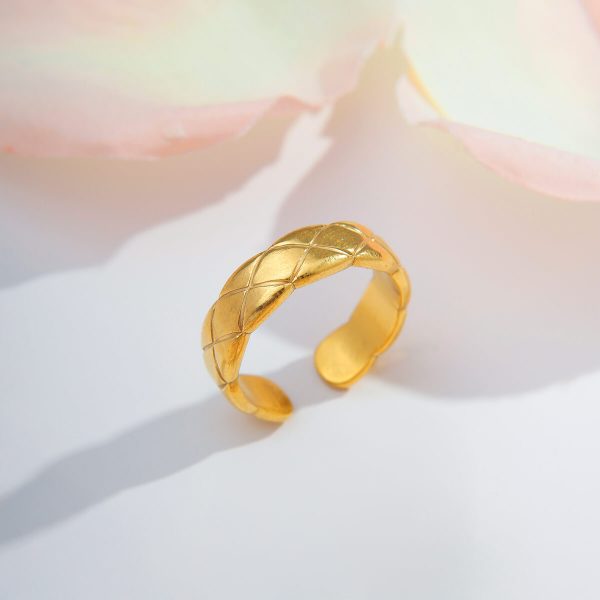 Anel Rochas Folheado Ouro 18K